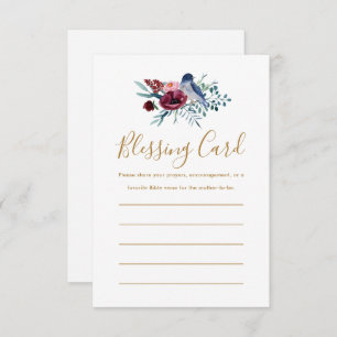 Floral Mother's Blessing Card Prayers Note Cards