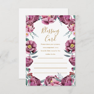 Floral Mother's Blessing Card Prayers Note Cards