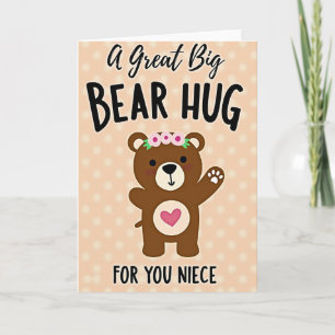 Floral Mothers Day Bear Wave Card