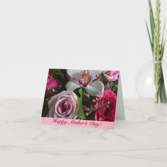 Floral Mother's Day Blank Card (Front)