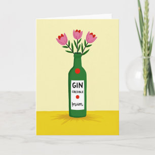 Floral Mothers Day Bottle Card