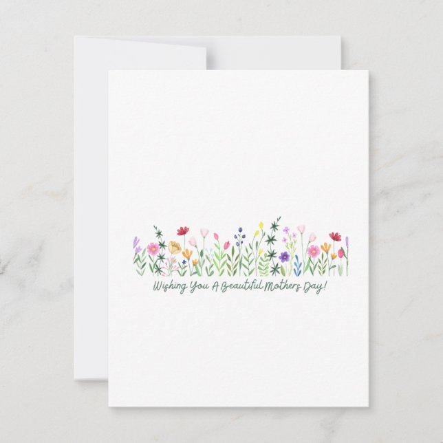 Floral Mothers Day Card (Front)