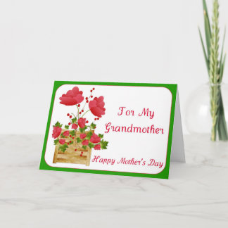 Floral Mother's Day Card for Grandmother