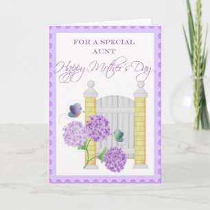 Floral Mother's Day Card for Special Aunt