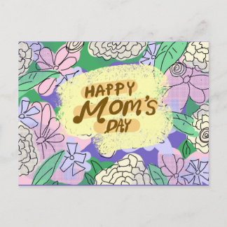 Floral Mother's Day Design Postcard