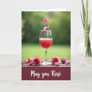 Floral Mothers Day Drink Card