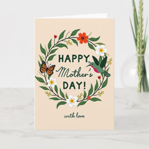 Floral Mothers Day Greeting Card