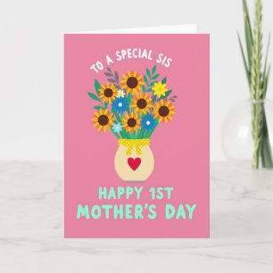 Floral Mothers Day Heartfelt Card