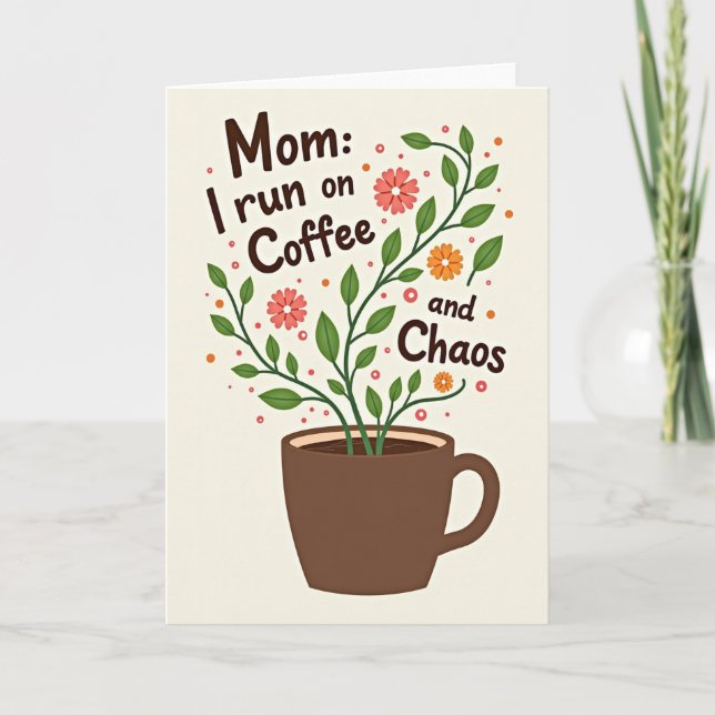 Floral Mothers Day Illustration Card (Front)