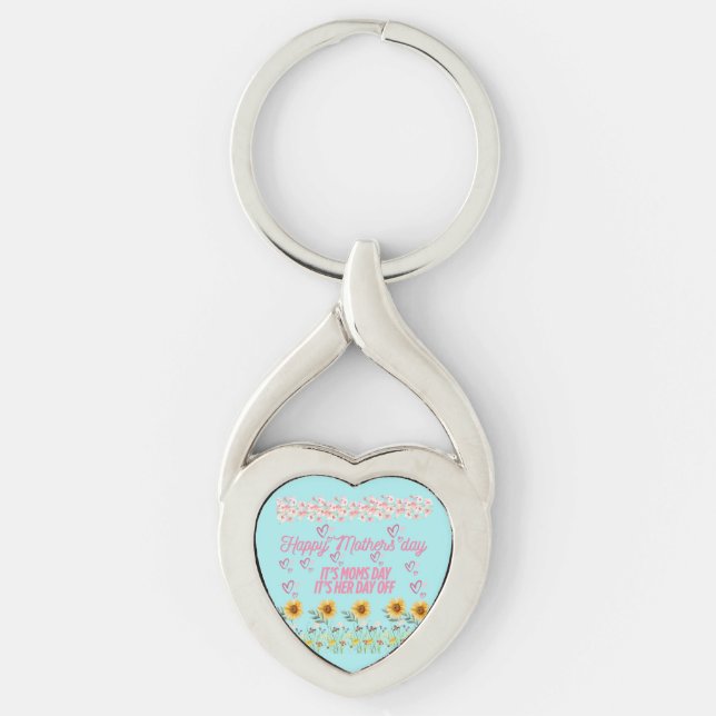 Floral Mothers day Key Ring (Front)