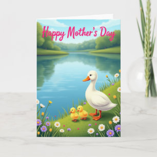 Floral Mothers Day Lake Card