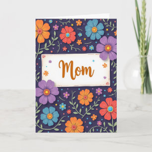 Floral Mothers Day Paper Craft Card