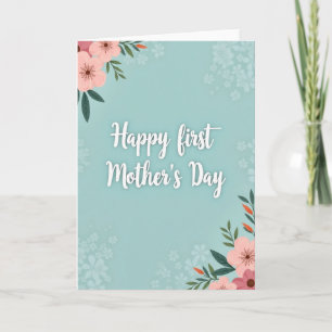 Floral Mothers Day Pastel Card