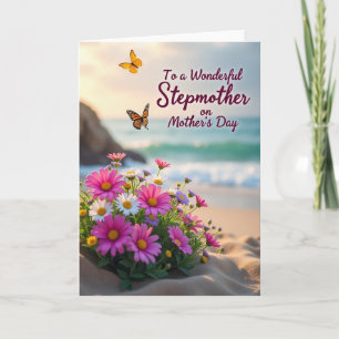 Floral Mothers Day Seaside Card