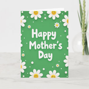 Floral Mothers Day Smiles Card