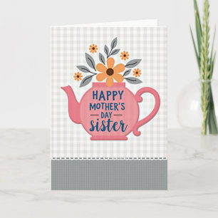 Floral Mothers Day Tea Card