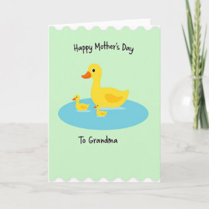 Floral Mothers Day Waterfowl Card