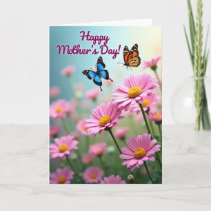 Floral Mothers Day Wings Card