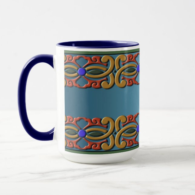 Floral Motif Mug (Left)