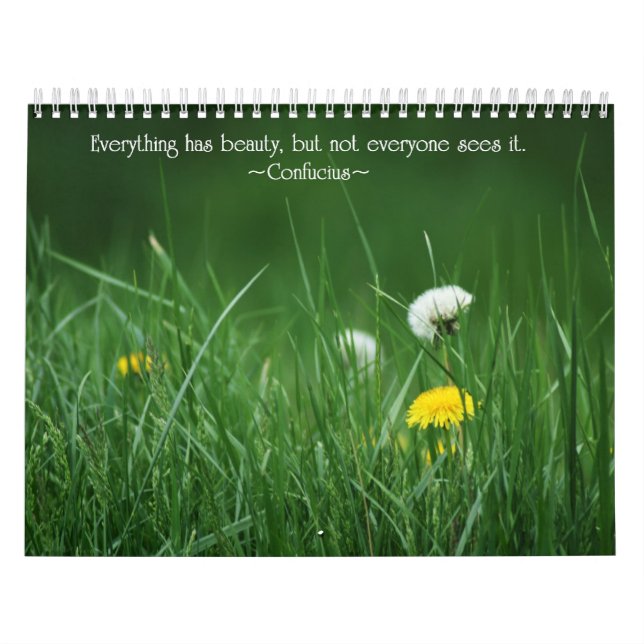Floral Motivational Calendar (Cover)