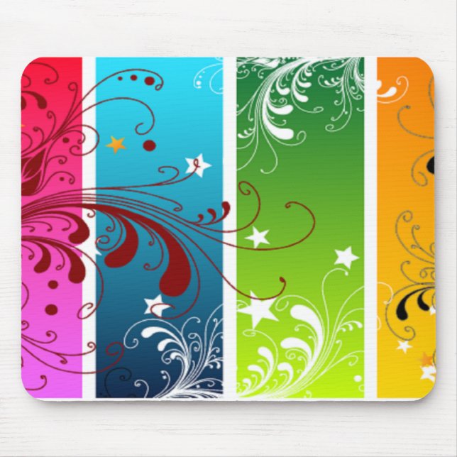 FLORAL MOUSE PAD (Front)