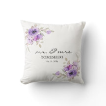 Floral Mr. & Mrs. Newlywed/Anniversary Keepsake