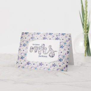 Floral Mrs. Bridal Shower Card