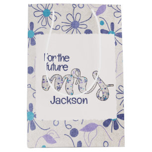 Floral Mrs. Bridal Shower  Medium Gift Bag