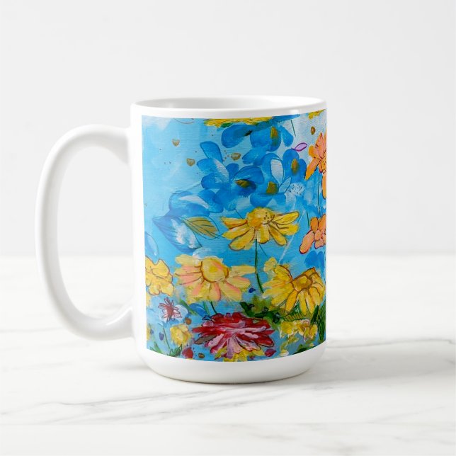 floral mug (Left)