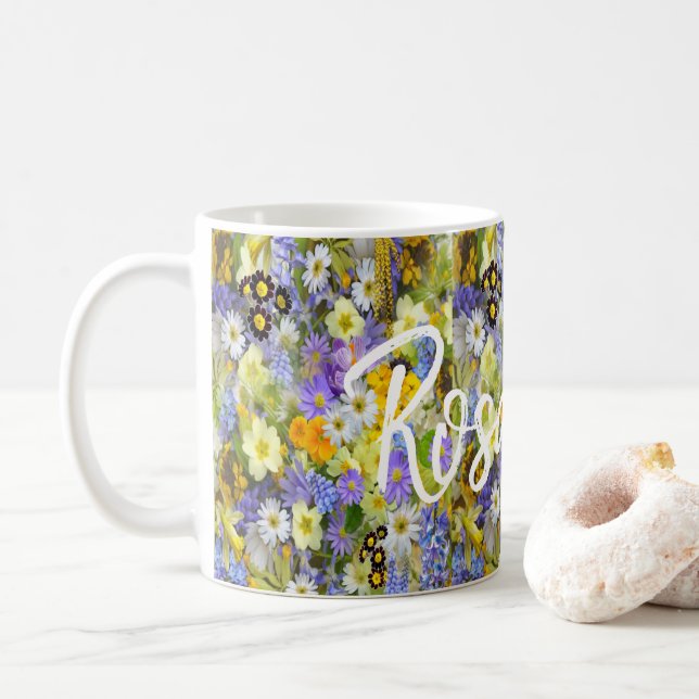 Floral Mug (With Donut)