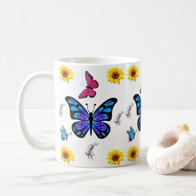 Floral Mug (With Donut)