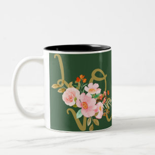 floral mug