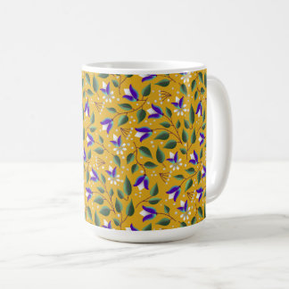 Floral Mug in Yellow and Purple