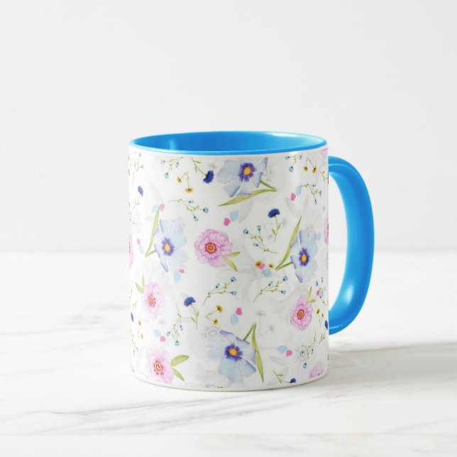 Floral Mug Spring Flowers (Front Right)