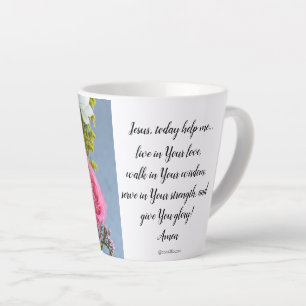 Floral Mug with Prayer