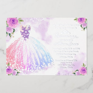 Floral Multicolor Quinceanera