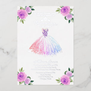 Floral Multicolor Quinceanera 