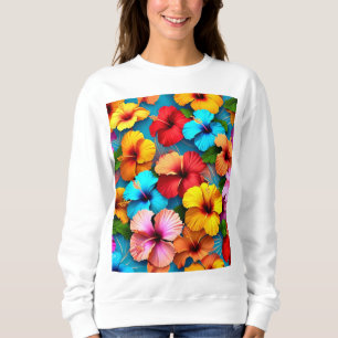 Floral Multicolored Flowers Pattern-36355 Sweatshirt
