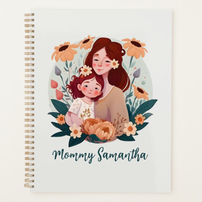 Floral Mum and Daughter Planner (Front)