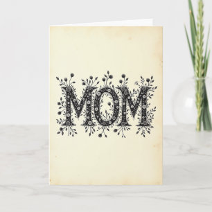 Floral Mum Botanical Card