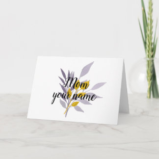 Floral Mum Gift 1 Card