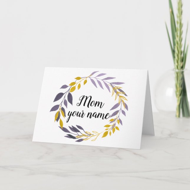 Floral Mum Gift Card (Front)