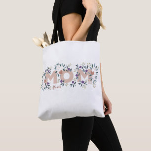Floral Mum Mother's Day Custom Tote Bag