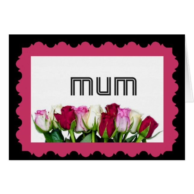 Floral Mum Stamp (Front Horizontal)