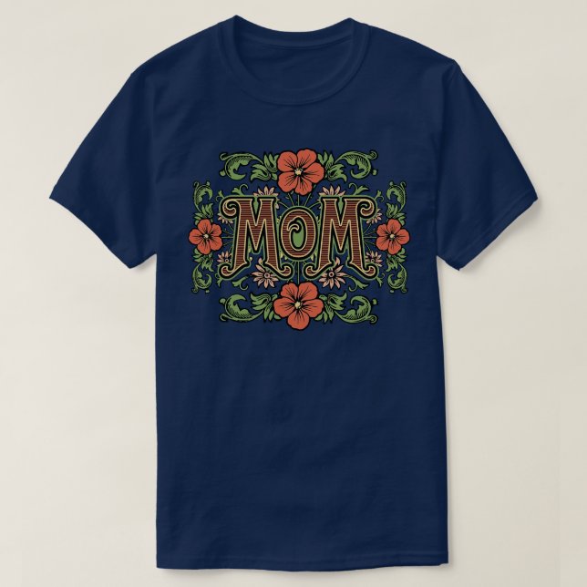 Floral Mum T-Shirt (Design Front)