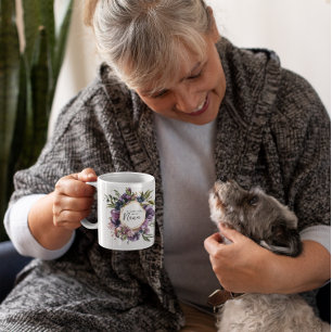 Floral My Favourite People Call Me Nana   2 Photo Coffee Mug