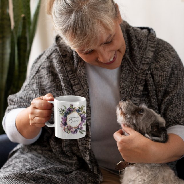 Floral My Favourite People Call Me Nana | 2 Photo Coffee Mug (Creator Uploaded)