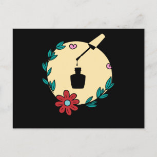 Floral Nail Tech Technician Manicurist Pedicurist  Postcard