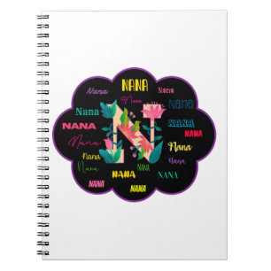 Floral Name Nana Notebook