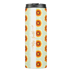 Floral Name Teacher Appreciation End Of The Year Thermal Tumbler